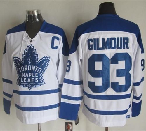 Maple Leafs #93 Doug Gilmour White CCM Throwback Winter Classic Stitched NHL Jersey - Click Image to Close